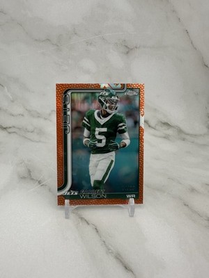 2025 Topps Chrome - Garrett Wilson - Orange Leather Refractor /25