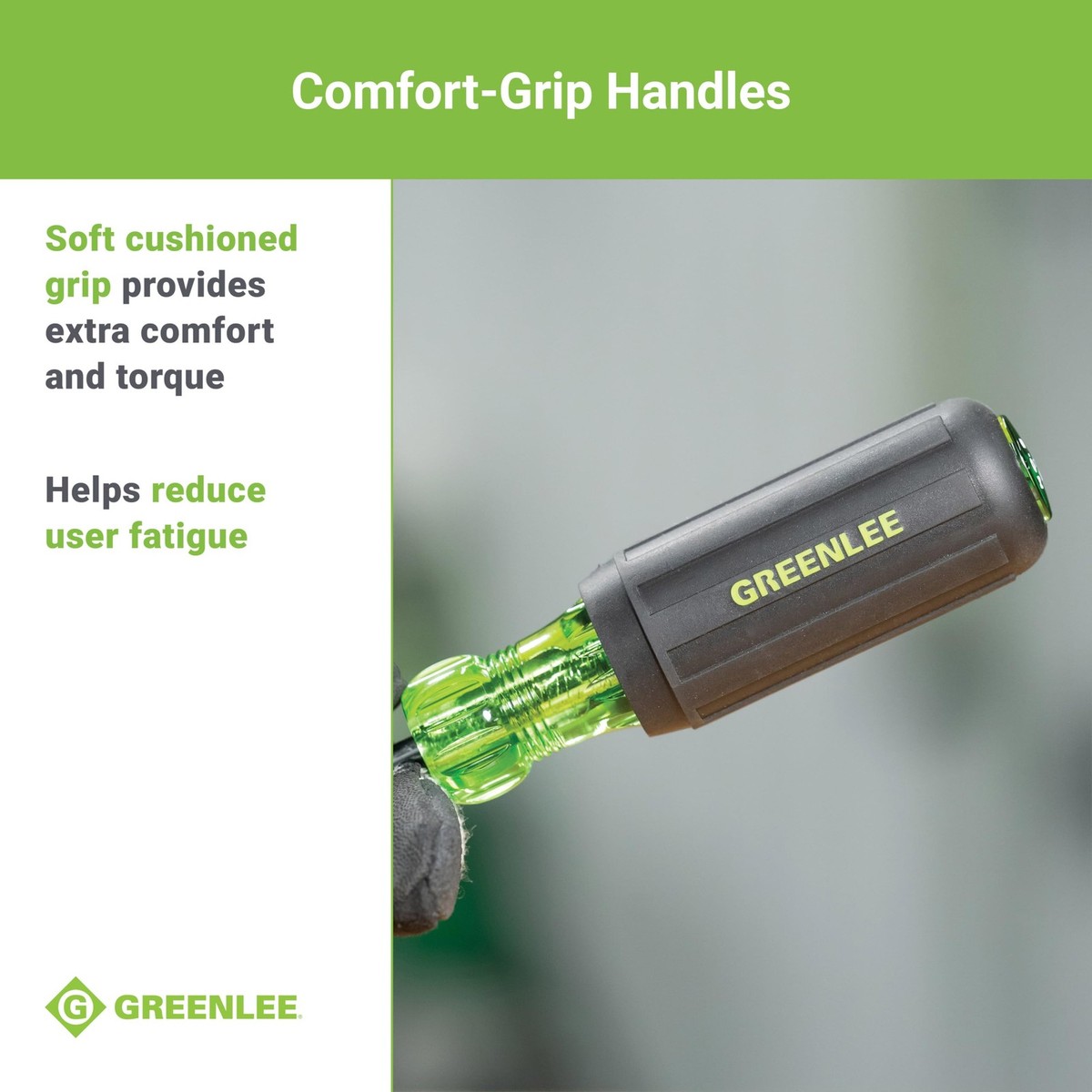 Greenlee 0153-42C 6-in-1 Multi-Tool Screwdriver, Black
