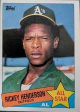 1985 Topps - All-Star Rickey Henderson #706