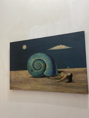 Gertrude Abercrombie oil painting on canvas signed