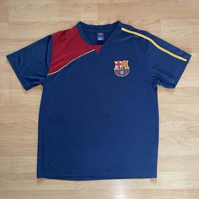 FC Barcelona Jersey Shirt (Y2K Style / Soccer Football Kit FCB Barça Blue Red)