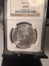1881-S San Francisco Morgan Silver Dollar MS 66