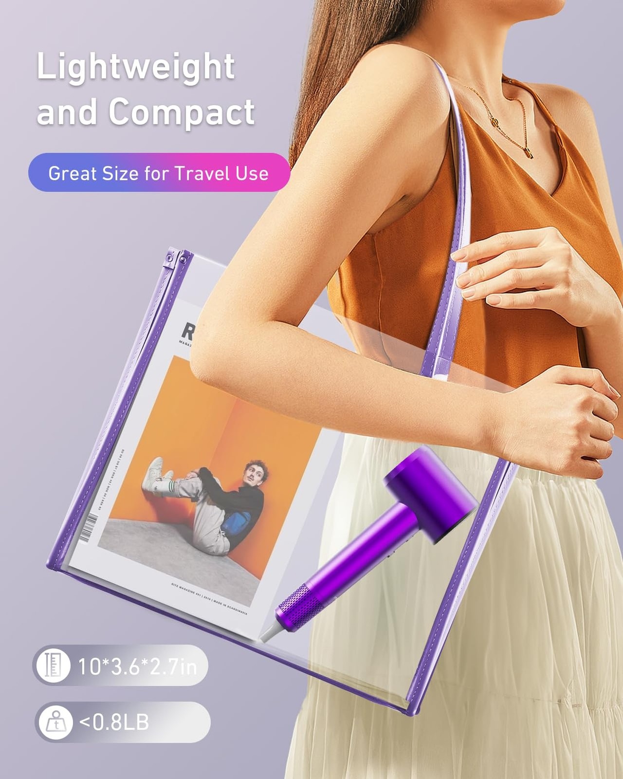 High Speed Hair Dryer with Diffuser, 110,000RPM Ionic Blow Dryer for Fast Dry...