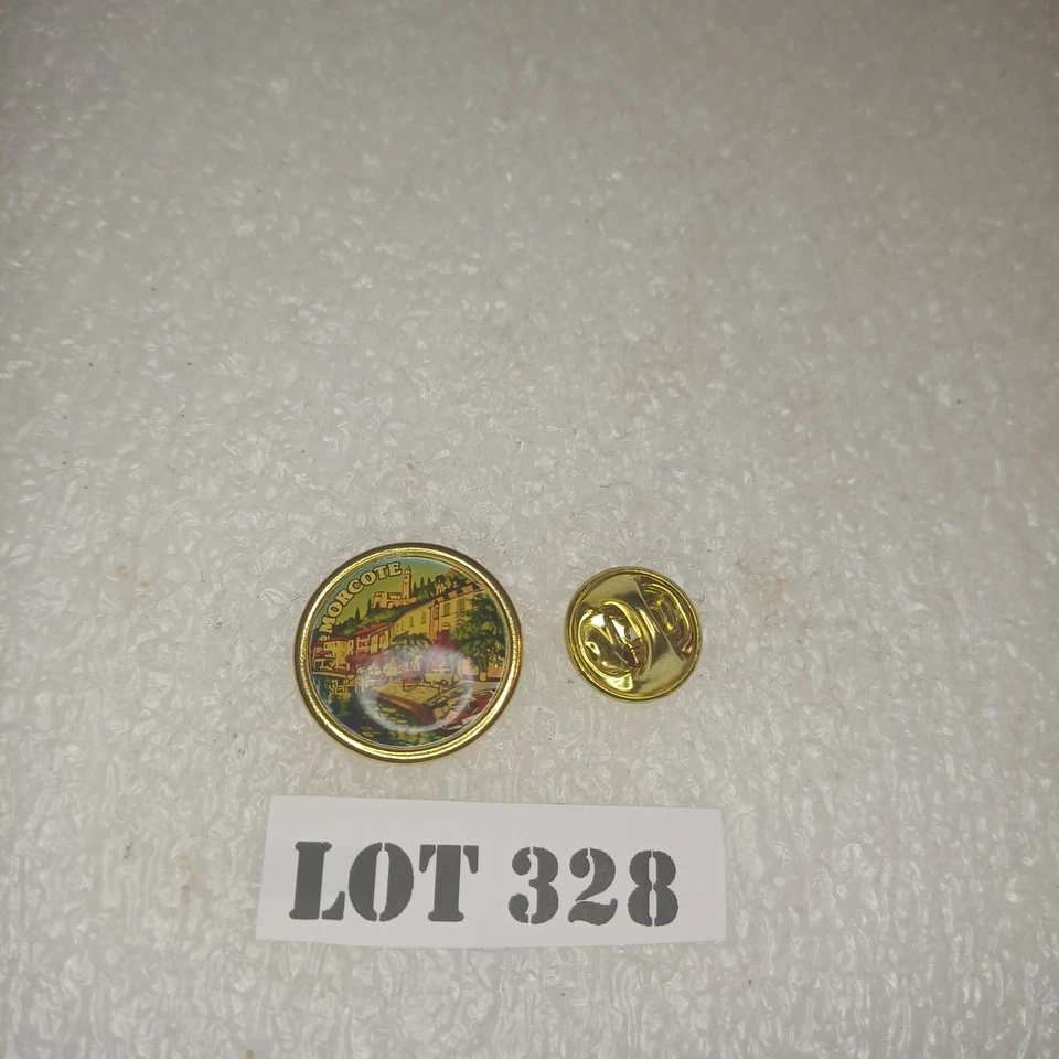 Morcote Municipality Canton Ticino Lake Lugano Round Pin 1/1 LOT 328 - Bild 2 von 4