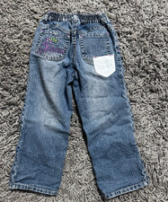 2000s Vintage Kids Disney Princess Embroidered Jeans Size 5