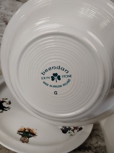 Brendan Little Boy Blue Erin Stone Child Breakfast Set Cup Plate Bowl Egg Cup - Foto 7 di 7