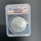 2009 ANACS MS70 Silver Eagle Certified Flag Label
