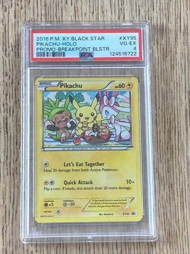 PSA 4 Pikachu XY95 XY Holo Breakpoint Blister Promo~1 OF A KIND!!! POP 1!