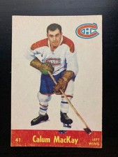 1955-1956 Parkhurst Calum Mackay  #41 Montreal Canadiens
