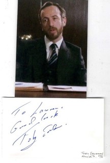 Toby Salaman vintage signed page