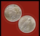 1923-D - $1 Peace Silver Dollar Coin - KM# 150 - Almost Uncirculated