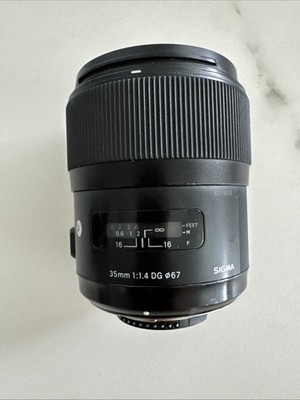 Sigma 35mm f/1.4 DG Fixed Prime Manual Focus Lens for NIKON 