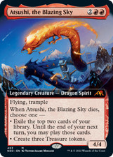 1x Near Mint, English Atsushi, the Blazing Sky - Extended Art - Kamigawa: Neon D