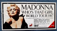 ticket billet used stub place concert MADONNA  PARIS
