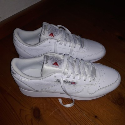 NAGELNEUE UNGETRAGENE REEBOK CLASSIC SNEAKER WHITE LEATHER HERREN SIZE 44,5