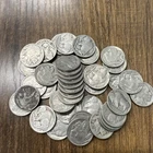 VINTAGE US Actual Coin Lot Of 40 (1 Roll) Buffalo Nickels Mixed Dates & Mints