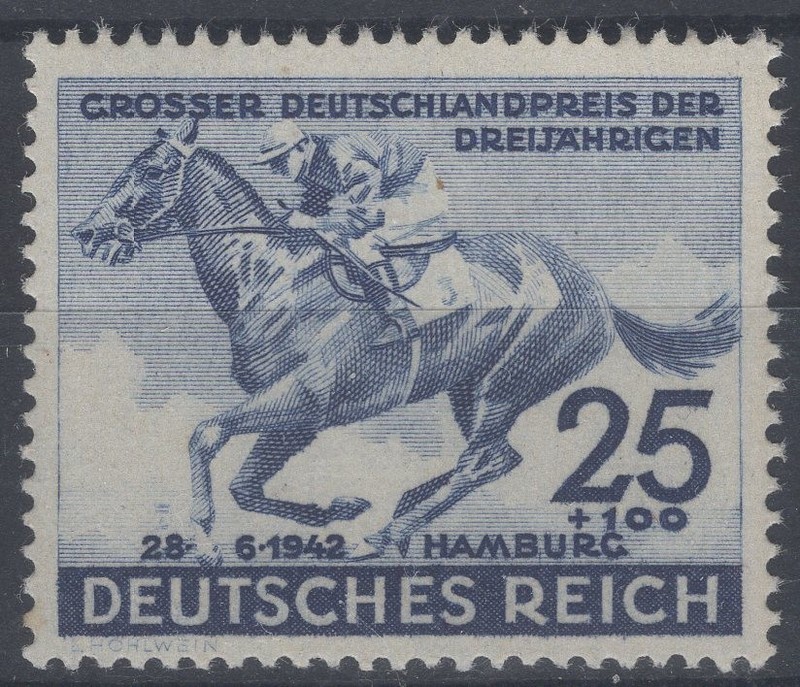Germany 1942. 73rd Hamburg Derby. Scott # B204. MNH, VF