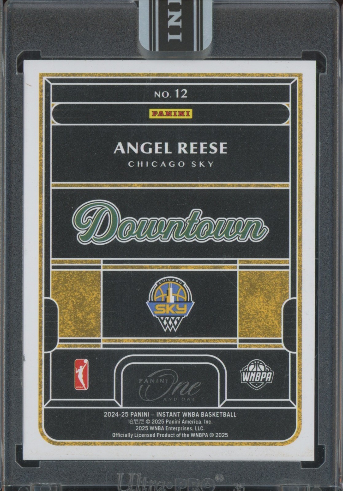 2024 Panini Instant WNBA One & One Downtown #12 Angel Reese RC Rookie view 2