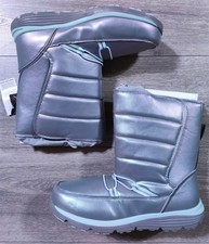 Lands End Boots Big Girls Size 7 Colorful Iridescent Flurry Snow Insulated Kids