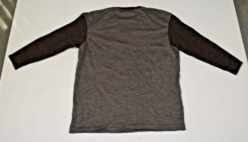 Vintage Wool Shirt Eddie Bauer Size S 90s 2Tone Espresso Brown Made Macau