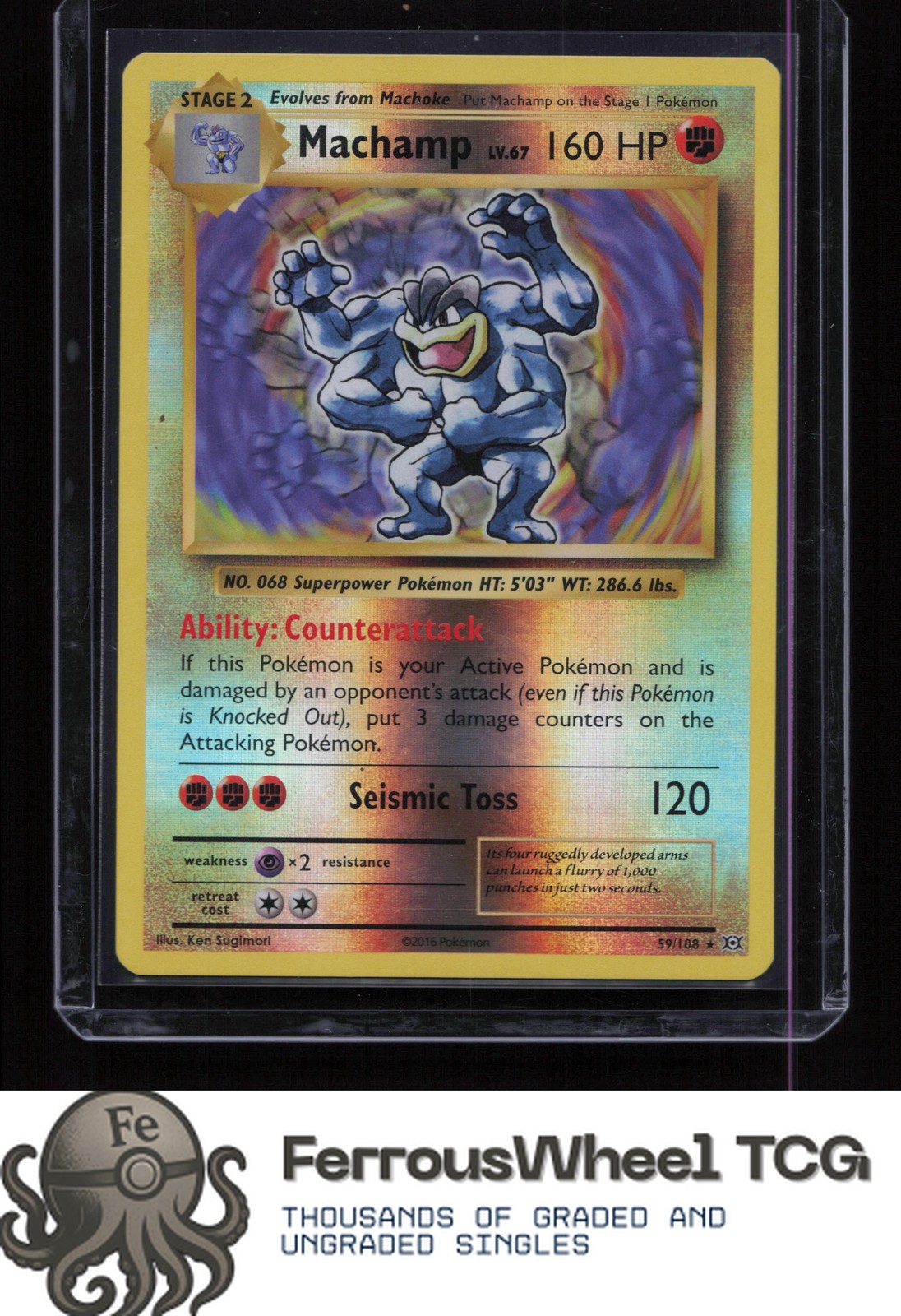 Machamp Holo 59/108 - XY - Evolutions - Reverse Holo (NM)