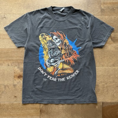 Vintage Style Don t Fear The Reaper MODERN Print Faded Black 3D Emblem