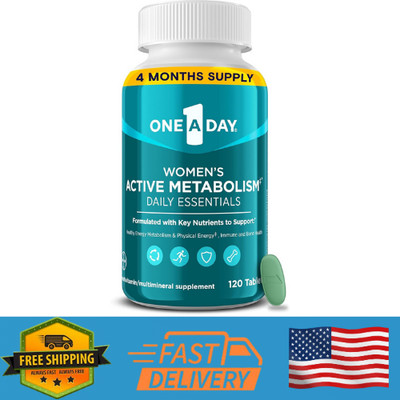 One A Day Women's Active Metabolism Daily Essential Multivitamin for Women Me...