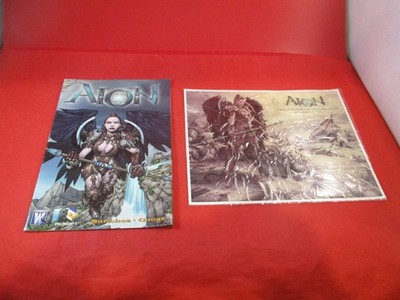 AION Issue #1 Wildstorm PC Game GameStop Promo Comic Book + Display Sticker