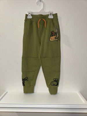 Disney Lightning McQueen Kids Cars Dino Park Sweat pants joggers size 4 new