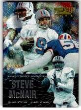 1996 Pinnacle Steve McNair Black 'N Blue #17