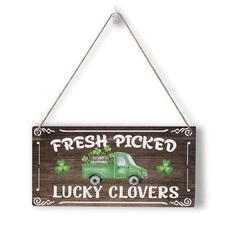 HTBIG Rustic St Patricks Day Decorations Wood Wall 10 x 5 inches, Multi728