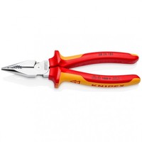 Knipex Spitz-Kombizange Isoliert Vde-GeprüFt Verchromt 188 Mm.