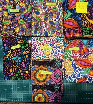CARNIVALE designed by Debi Payne for Quilting Treasures 7+ Yards, 7 Designs