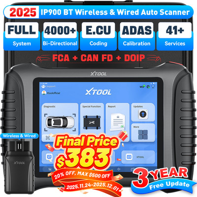 2025 XTOOL IP900BT Car Diagnostic Tool Bidirectional OBD2 Scanner Key Programmer
