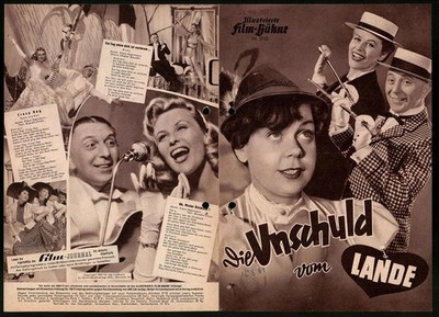 Filmprogramm IFB Nr. 3732, Die Unschuld vom Lande, Theo Lingen, Bibi Johns, Rud 