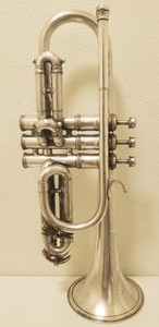 Holton Reso-tone Silver Gold Wash Bell #124xxx Cornet (1938)