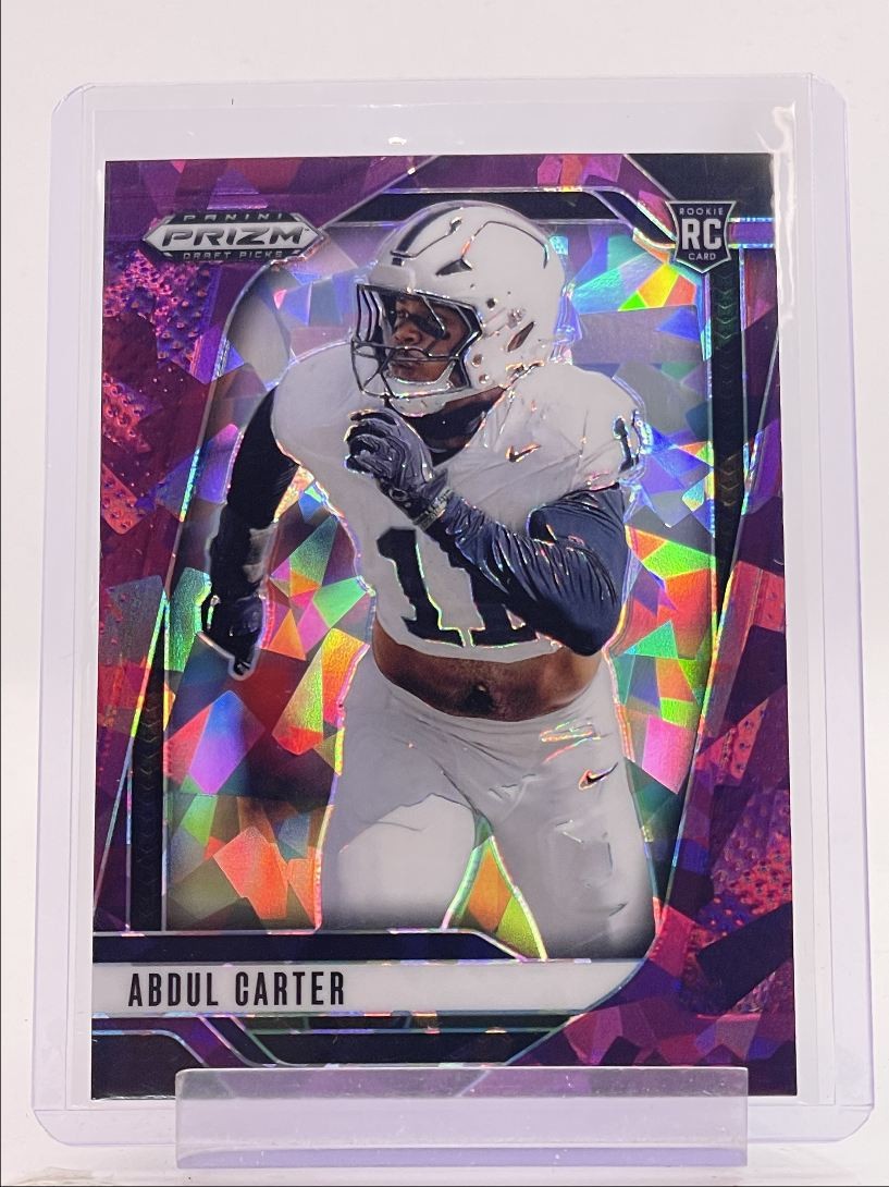 ABDUL CARTER 2025 PANINI PRIZM DRAFT ROOKIE PURPLE ICE #102 RC /199 Q2264