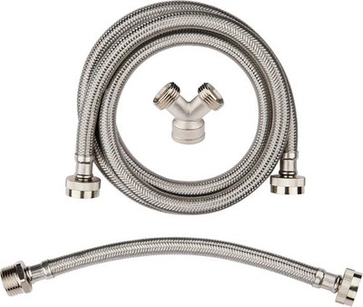 3/4'' FHT 90 Degree Elbow Steam Dryer Installation Kit with Hoses
