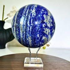 10.43LB Natural Lapis lazuli Sphere quartz crystal ball rock Healing