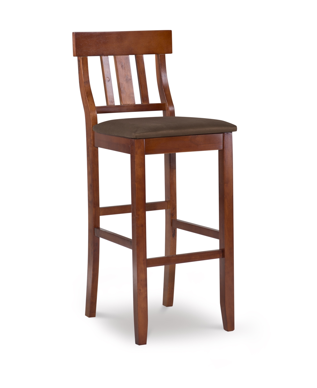 Linon Dark Cherry 30 Torino Slat Back Bar Stool For Sale Online Ebay