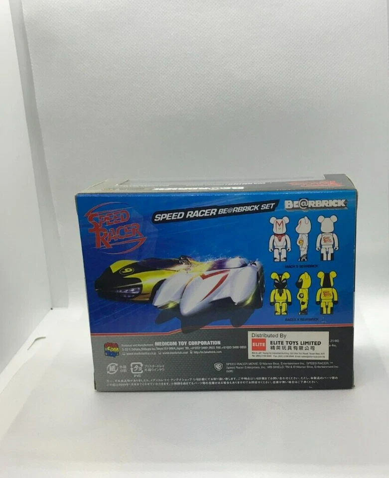 Bearbrick Speed Racer Set LE MEDICOM TOY EXHIBITION 2008 100% Sellado Foto 3 de 3