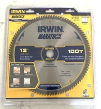 IRWIN 12" 100T TRIM FINISH CARBIDE TIPPED CIRCULAR SAW BLADE 14084 FINISHING