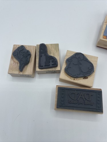LOT of 9 RUBBER STAMPS Boxer Penguin, Alley Cat- Stampendous -HERO ARTS - Picture 5 of 8