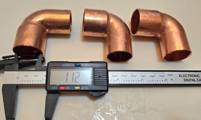 Lot of 3 EPC 1-1/2 x 1-1/2 Copper Sweat Street Elbow 90 Degree 1.5 Inch 1.5''