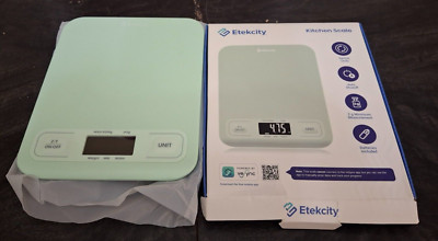 Etekcity Kitchen Digital Scale EKS-C193-GUS Teal 11 lb Capacity LB/OZ/G VeSync