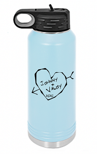 20, 32, & 40 oz. Insulated Water Bottle Matching Couple's Tumblers, Names & Year - 第 41/55 張圖片