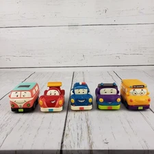 My B Toys 3.5 Inch Pull back Preschool Toy Cars Lot of 5 
