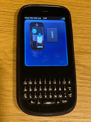 2.63'' Palm Pixi Plus 8GB QWERTZ Black Unlocked SIMFree Mit OVP selten ENTSPERRT