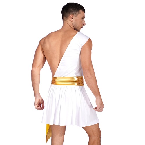 Herren antiker griechischer römischer Gott Toga Krieger Cosplay Kostüm Halloween Outfits - Bild 30 von 37