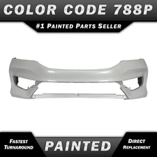 NEW Painted *NH788P White* Front Bumper Cover for 2016 2017 Honda Accord Sedan